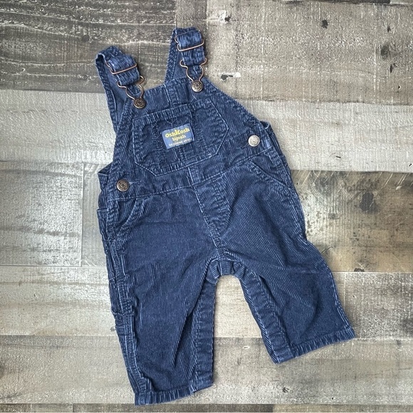 OshKosh Blue Corduroy Overalls size 3 months - Picture 10 of 10